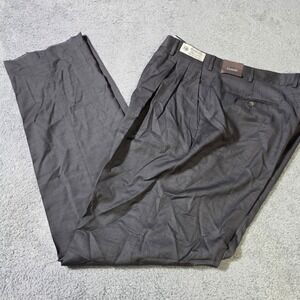 Cuseri Mens‎ Size 38 Pleated Wool Dress Pants Gray Angelico Super 100s Italy NWT